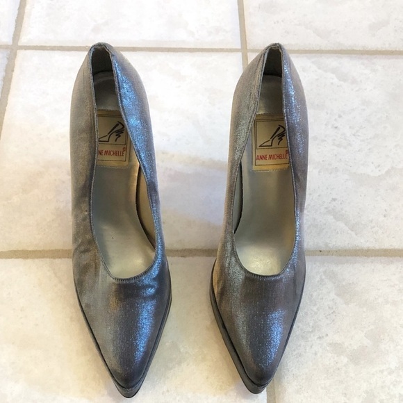 Vintage Anne Michell pointy toe platform heels 8.5 - Picture 4 of 14